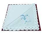  Spitzentaschentuch weiß Hochzeit Damen Braut Baumwolle Häkelspitze