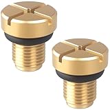 Amavoler Radiator Coolant Expansion Tank Bleeder Screw Fit for BMW X1 X3 E46 E92 E90 E36 E39 Mini Cooper. OEM#: 17111712788. (2 Pcs)