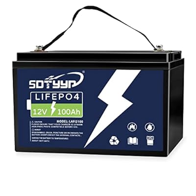 12.8V 100Ah LiFePO4 Battery, Rechargeable Lithium Iron Phosphate Battery, Built-in 120A BMS, 4000+ Deep Cycles & Long Lifetime, Perfect for RV, Camping, Solar Home etc