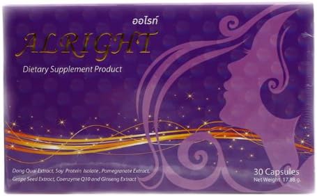 Alright Dietary Supplement Slimming/breast Enlargement and Firmness with Herbal 100%