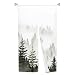 Leowefowa Noren Japanese Doorway Curtain Chinese Ink Pine Trees Printing Japanese Curtain for Doorway Feng Shui Window Treatment Tapestry Room Divider Kitchen Door Curtains Home Decor, 33.5"x 70.9"