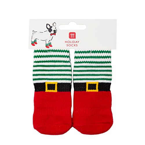 Chaussettes de Noël pour chien idéales pour protéger le parquet du salon
