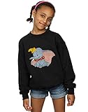 Offiziell Waren Lizenziert. Disney Mädchen Dumbo Classic Dumbo Sweatshirt 7-8 Years Schwarz