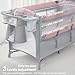 ADOVEL Baby Bassinet Bedside Crib, Pack and Play with Mattress, Diaper Changer and Playards from Newborn to Toddles, Pink