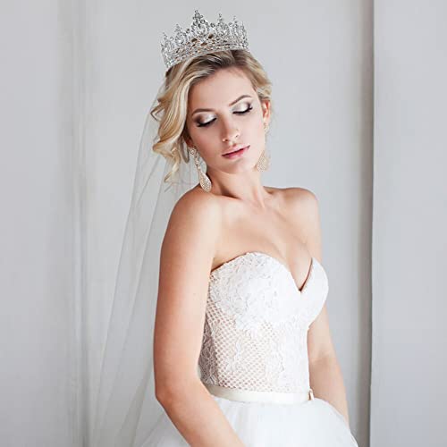 Tiara de boda sin dolor URFEDA, corona de princesa que no se cae 4