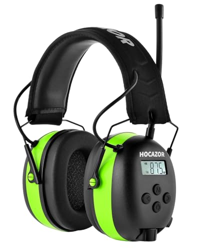 Hocazor HP10 FM AM Radio Headphones with LCD...