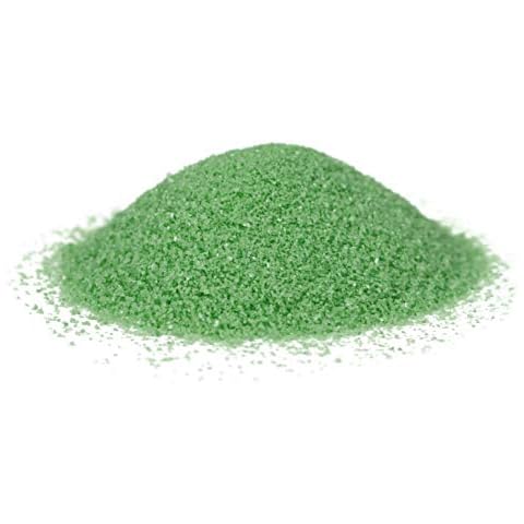 Heku 30330-17 Decorative Coloured Sand Green 750 g in Resealable Tin, 750g / Körnung 0,1mm Cover