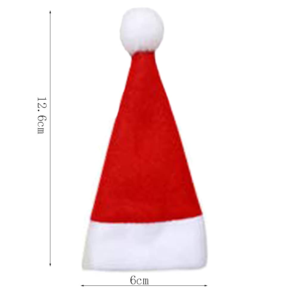 Umorismo Set 24 Mini Cappelli E Sciarpe Natalizi - Decorazioni Per Tavolo, Bottiglie E Posate Per Natale