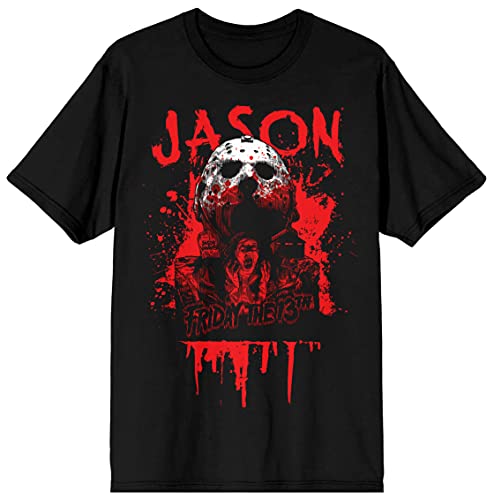 Bioworld Friday the 13th Jason Voorhees Mens Black Graphic T-Shirt - L
