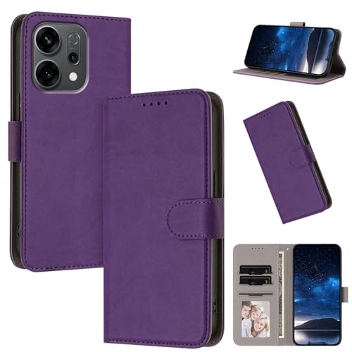 Rfvzubemok Compatible with Oppo Reno14 / Reno14 F Flip Kickstand Magnetic Closure Wallet Phone Case SZ