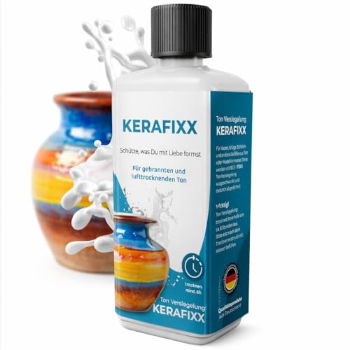 Tondicht Versiegelung 250ml Keramik Versiegelung für Ton Terrakotta & Beton lösungsmittelfreie Tondicht Wasserfest für Vasen Blumentöpfe & Schalen Made in Germany