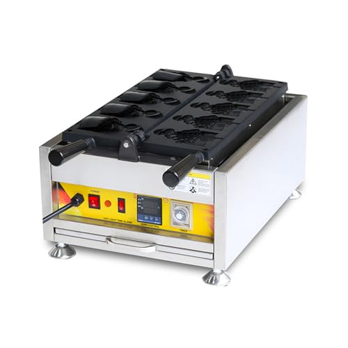 FOTN Digital Display Ice Cream Fish Shape Cake Waffle Cone Machine (110v), large, np-280