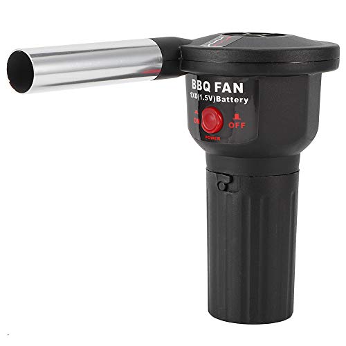 Zhjvihx Ventilateur de Gril, Ventilateur électrique sûr pour Barbecue, portatif et Pratique alimenté par Batterie pour Le Camping Barbecue en Plein air