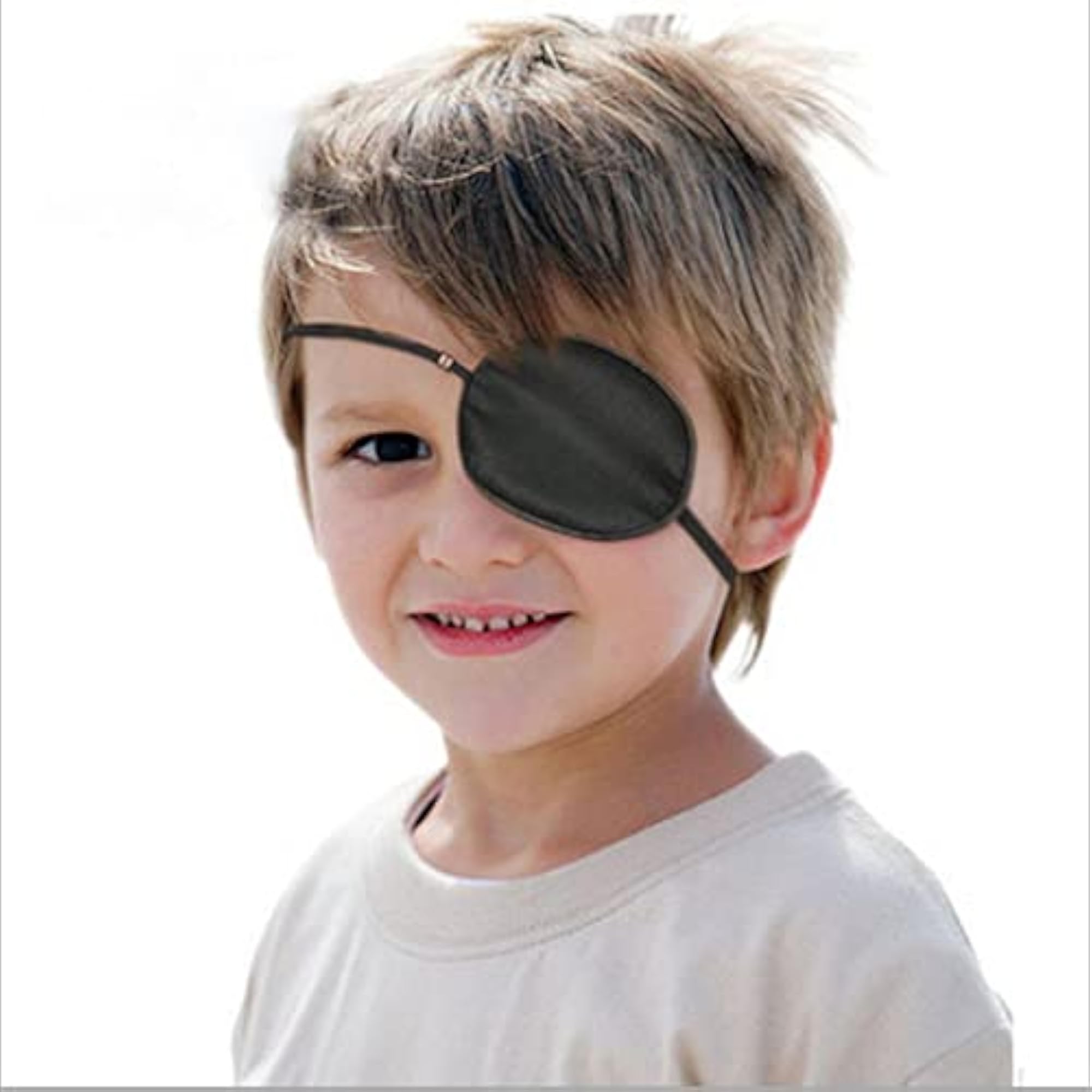 Kids Silk Replaceable Adjustable Corsair Eye Patch, Light Pink