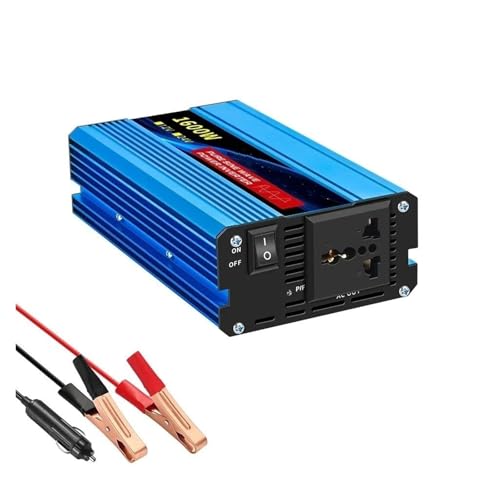 Onduleur sinusoïdal pur DC 12V AC 110V convertisseur puissance portable 1600W