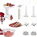 Accessorio per Tritacarne per Kitchenaid Robot da Cucina, Compatibile con Tutti i Robot da Cucina KitchenAid, COFUN Accessorio Tritacarne Kitchenaid con Tubi di Riempimento per Salsicce (Bianco)
