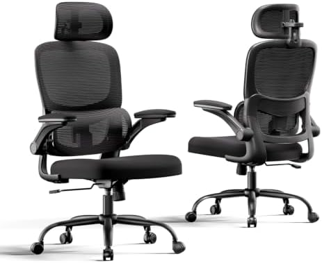 SIHOO Bürostuhl mit Lordosenstütze, Schreibtischstuhl für Homeoffice&Büro | Ergonomischer Bürostuhl für Zuhause, 14° Synchron-Wippfunktion, geprüfte Klasse-3-Gasfeder, 320 mm Nylon