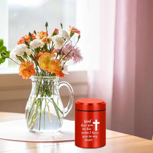 Set of 6 Cremation Urns for Human Ashes Adult 1 Large Decorative Urn for Human Ashes, 4 Small Keepsakes & 1 Urn Necklaces for Ashes for Women Men4