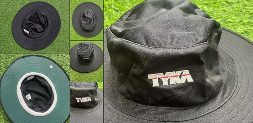Image of TYKA Cricket Panama Hat | Wide Brim Sun Protection Hat with Sweat-Absorbent Towel Lining | Lightweight & Breathable Headwear for Cricket Matches
