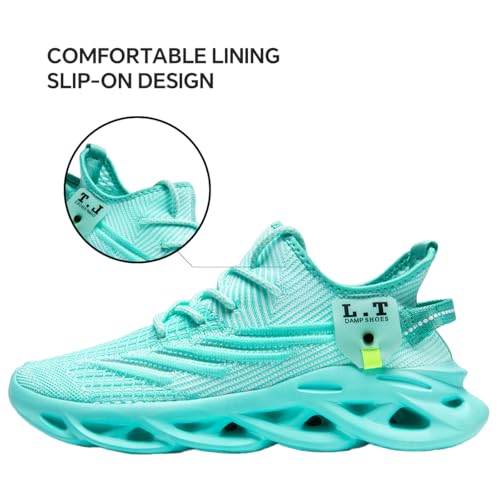 Image of Mens Running Shoes Gym Slip on Sneakers Non Slip Walking Tennis Sports Work Athletic Workout Casual Lightweight Breathable Fashion