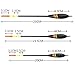 GO-CHUNRIQIN 3Pcs Wooden Fishing Float，CRQ Durable Bobbers Balsa Spring Bobbers Oval Stick Floats Slip Bobbers for Crappie Panfish Walleyes 3Pcs 1.5+6g 1.5+5g 1.5+4g