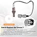 X AUTOHAUX Car Rear Oxygen Sensor Replacement 89465-02300 for Toyota Corolla 1.6L 1.8L 2.0L 2006-2012