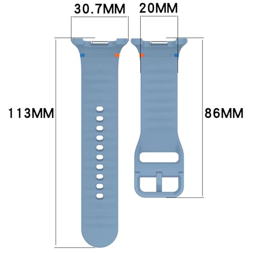 Bracelet Galaxy Watch 8 silicone durable étanche petit