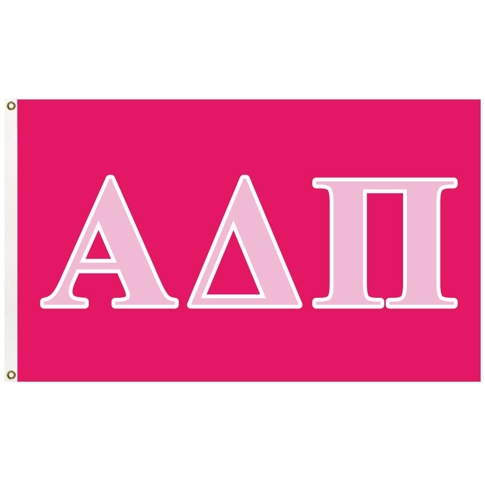 Sorority Flag for Alpha Delta Pi 3×5 Ft Double-side Printed 200D Polyester Flag with Two Grommets for Greek Life Decor (Alpha Delta Pi)