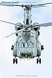 militärhubschrauber bundeswehr  Skizzenbuch: Militärhubschrauber fliegt in den Himmel: 6 \