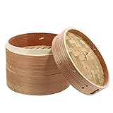 Accesorios esenciales de vaporizador de bambú hechos a mano para su cocina, perfectos para vaporear o calentar alimentos.