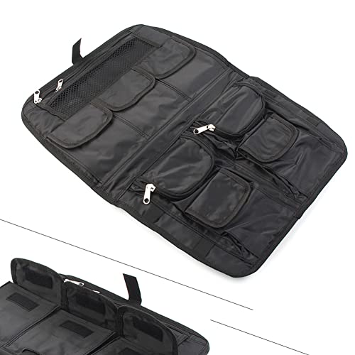 SIKUAI Bolsas de Sillín para Motocicleta, Organizador de Maletero para Motocicleta, Bolsa organizadora de herramientas para tapa, Organizador para tapa compatible con Harley Ultra Classic King Chopped miniatura 4
