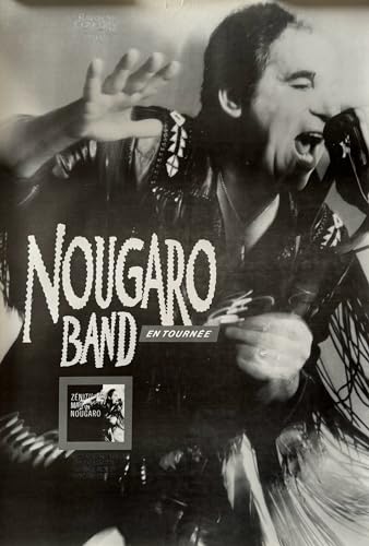 Poster Nougaro Band 61X86Cm affiche musique pour salon et studio retro