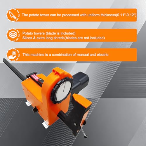 Cortador eléctrico automático de papas en espiral 110V miniatura 4