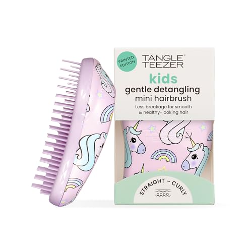 Tangle Teezer Mini Original Hairbrush - For Wet & Dry Hair - Detangling Brush for All Hair Types - Perfect Brush For Kids & Travel - Unicorn Magic