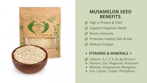 Image of Parshutara Farm Premium Muskmelon Seeds 200g | Raw & Unroasted Kharbuja Seeds | High Protein & Nutrient Rich | Healthy Snack & Cooking Ingredient