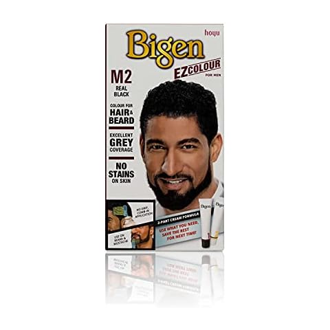 Bigen EZ Colour for Men, Permanent Hair and Beard Colour Cover