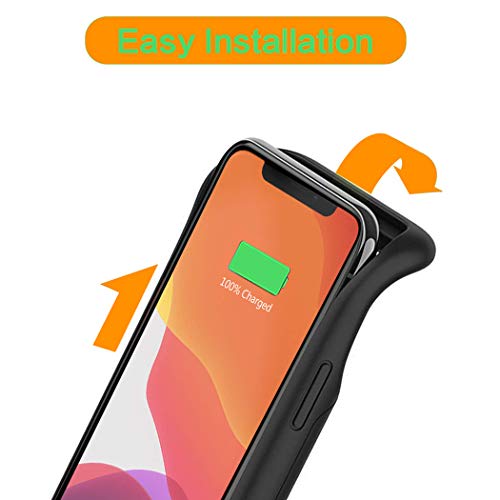Battery Case For Iphone 11 Pro Max, Enhanced 8500Mah Portable Protective Charging Case Compatible With Iphone 11 Pro Max (6.5 Inch) Rechargeable Extended Battery Charger Case (Black) #TOP3