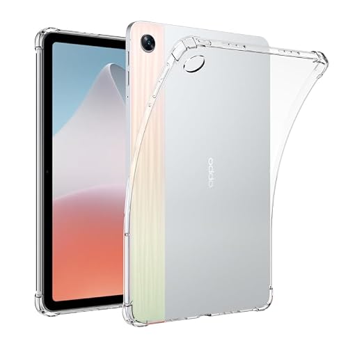 For OPPO Pad Air �P�[�X �I�b�| Pad Air �\�t�g�P�[�X �ylarfbulroc�z�N���X�^�� ���^�y�� TPU�f�� �ی�J�o�[ OPPO Pad Air �Ή�