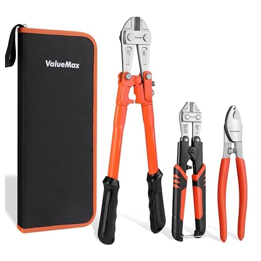 ValueMax 3-Piece Heavy Duty Bolt Cutters(14"/8"Bolt Cutter+8" Cable Cutter)