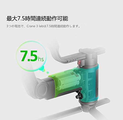 Amazon | ZHIYUN Crane3 Lab【Official】カメラスタビライザー 手ブレ 