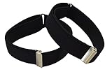 76% Polyester, 24% Elasthan Olata Ärmelhalter Unifarben, 1 paar - 2.5cm, Schwarz