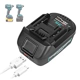 ZLWAOL DM18M バッテリーアダプター USB & Type-C 充電ソケット付き Dewalt 20V & Milwaukee 18V バッテリー対応 マキタ 18V バッテリーに変換(ミルウォーキー、デワルト、マキタ製ではありません)