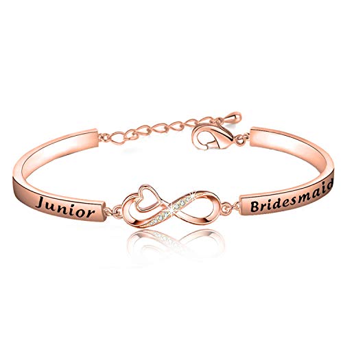 CHOORO Wedding Gift Junior Bridesmaid Bracelet Wedding Party Gifts for Junior Bridesmaids Maid of Honot Bracelet (RG)