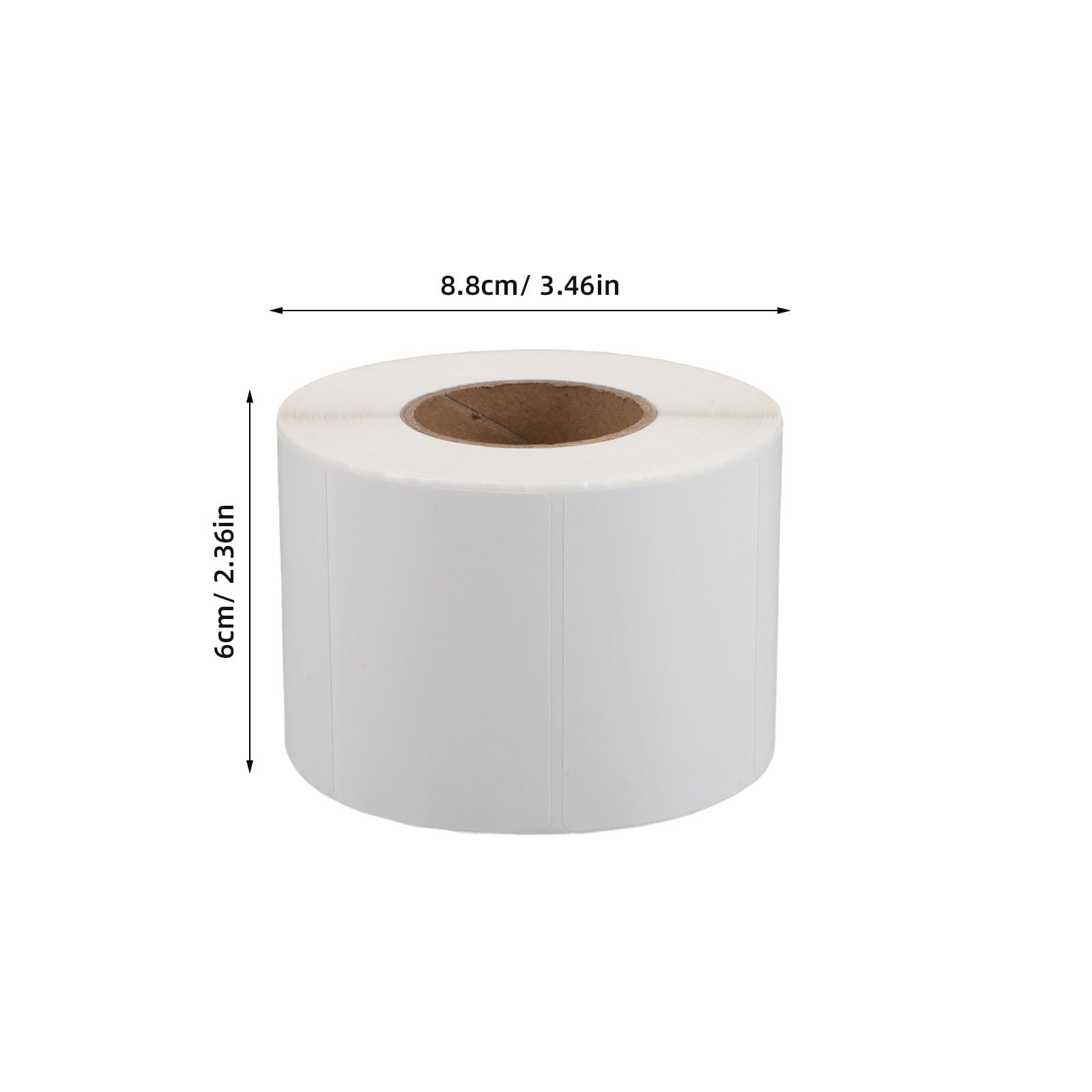 5 Rotoli Etichette Termiche Bianche in Rotolo, Carta Rettangolare | Resistenti al Calore E’acqua, Stampa Semplice, Uso Versatile per Spedizioni, Codici a Barre e Pacchi