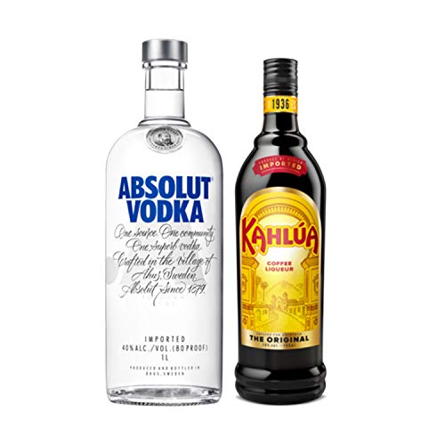 Kahlúa Licor de Café Mexicano - 700ml & Absolut Vodka - 1 L