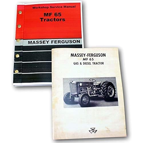 Service Repair Operators Manual Set for Massey Ferguson Mf 65 Tractor Tractor Owners Shop Book