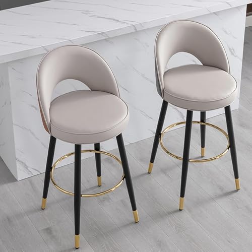 Tabourets de bar cuisine XJBTBA confortables pour comptoir bleu 80 cm - 7