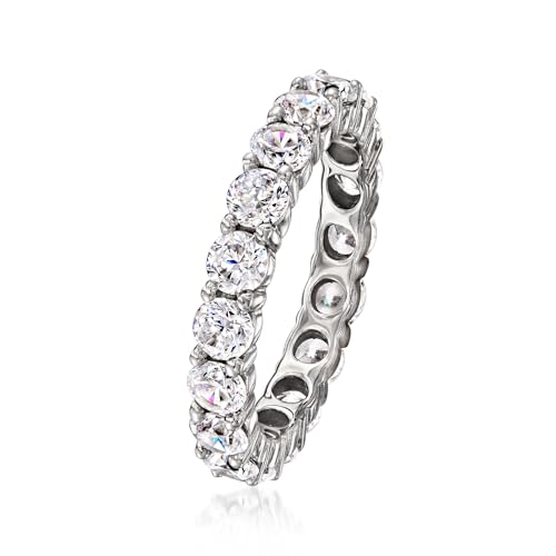 Ross-Simons 2.75 ct. t.w. CZ Eternity Band in Sterling Silver3