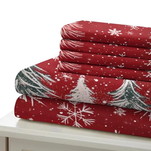 Housse de couette Noël 3D imprimée en microfibre premium lit simple - 7