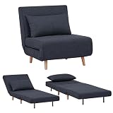 Poltrona Letto Foldy Singolo con Cuscino Imbottito INCLUSO - Design Moderno e Comodit&agrave; Elevata